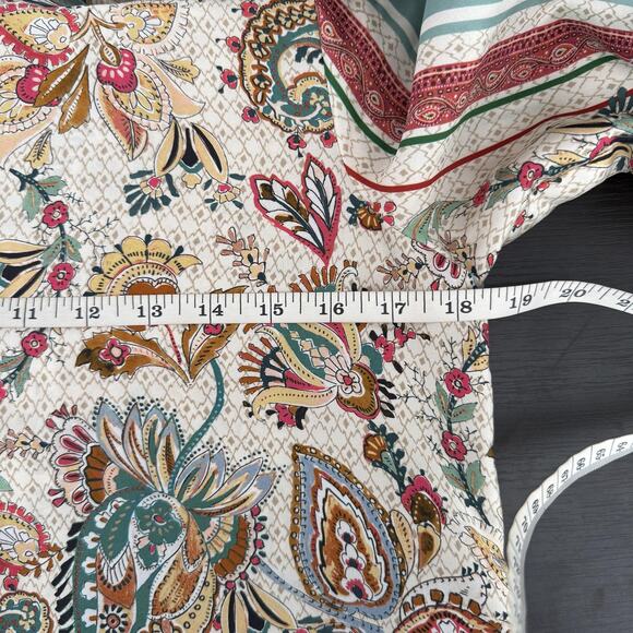 Zara Dress Womens Small Satin Paisley Floral Shirt Belted Boho Midi Blogger Fave - Picture 10 of 13